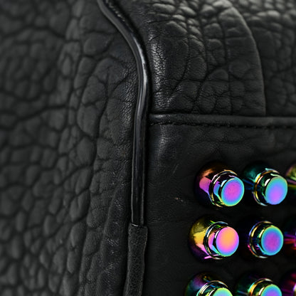 Alexander Wang Pebbled Lambskin Rockie Black Iridescent Hardware 12 of 14