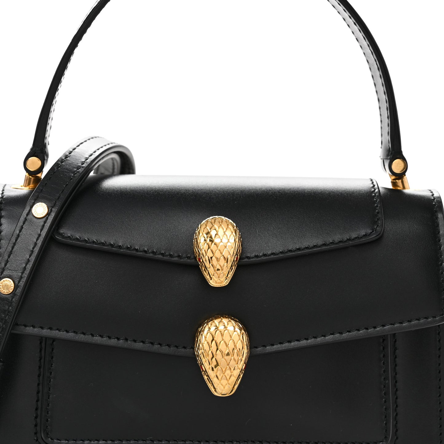 X ALEXANDER WANG Calfskin Serpenti Forever Belt Bag Black