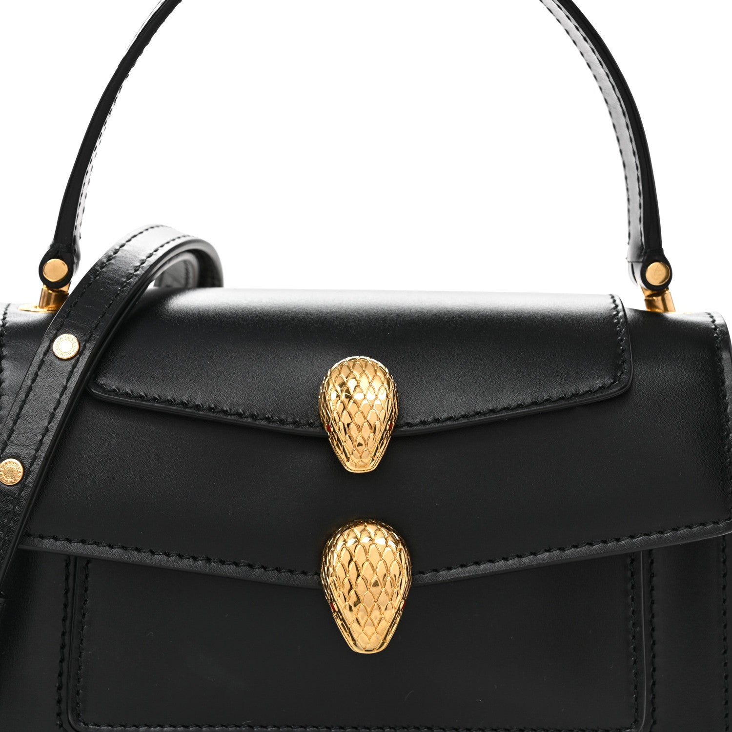 Bulgari X ALEXANDER WANG Calfskin Serpenti Forever Belt Bag Black 7 of 9