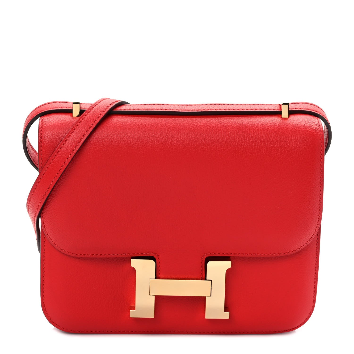Hermes Evercolor Constance 18 Rouge Casaque 1 of 8