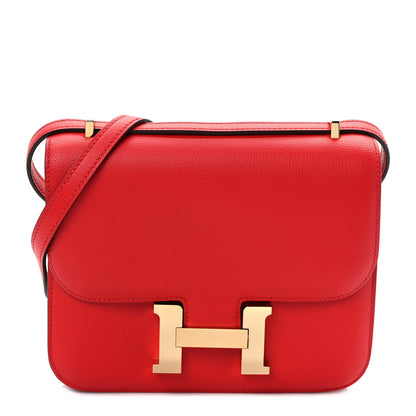 Hermes Evercolor Constance 18 Rouge Casaque 1 of 8