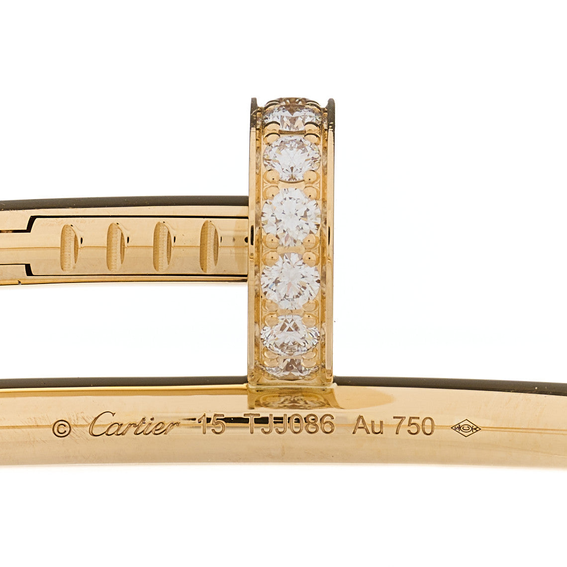 18K Yellow Gold Diamond Juste Un Clou Bracelet 15