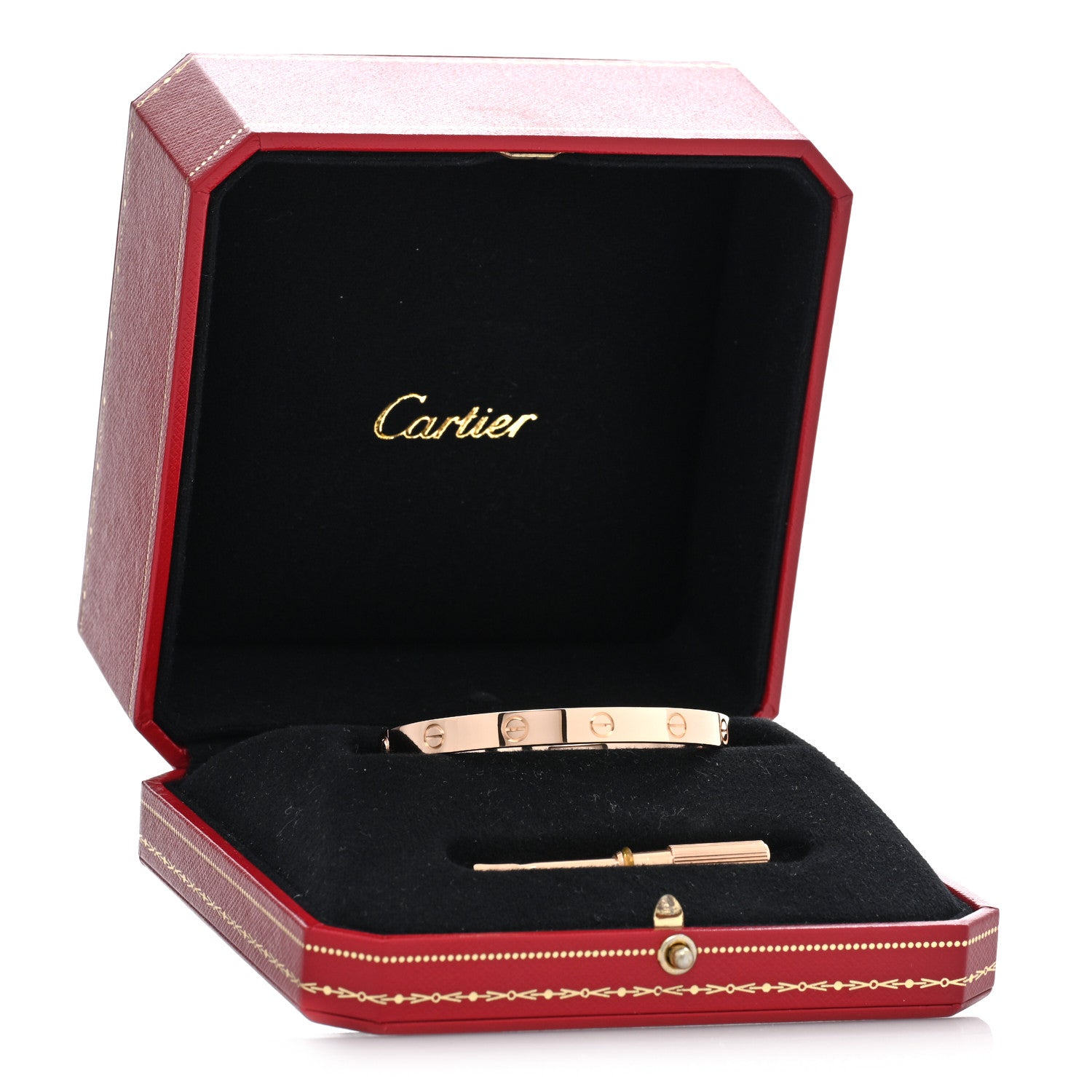 Cartier 18K Pink Gold LOVE Bracelet 17 5 of 5