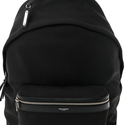 Saint Laurent Canvas City Backpack Black 8 of 10