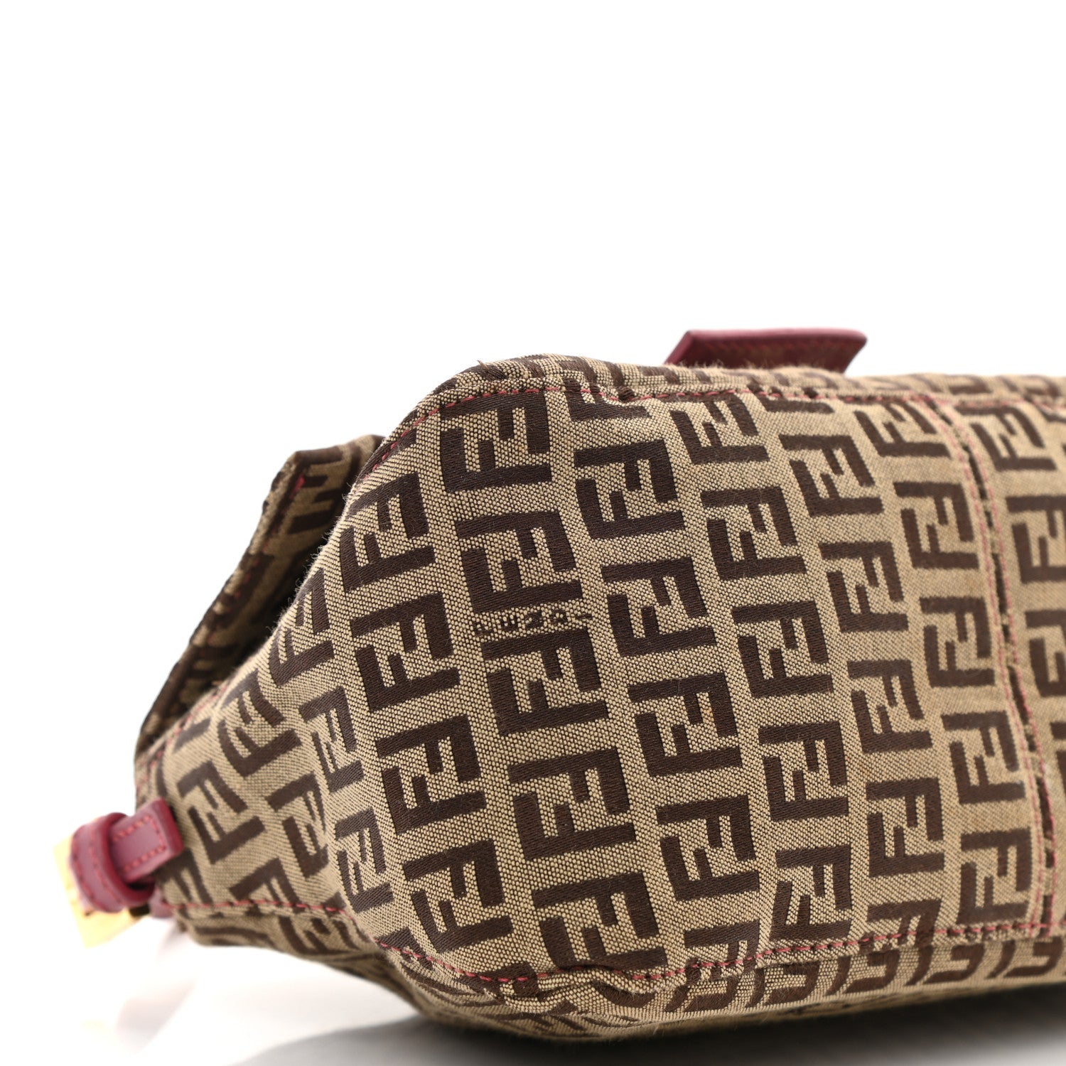 Fendi Zucchino Vitello Mini Mama Baguette Mogano Panna Erica 9 of 10