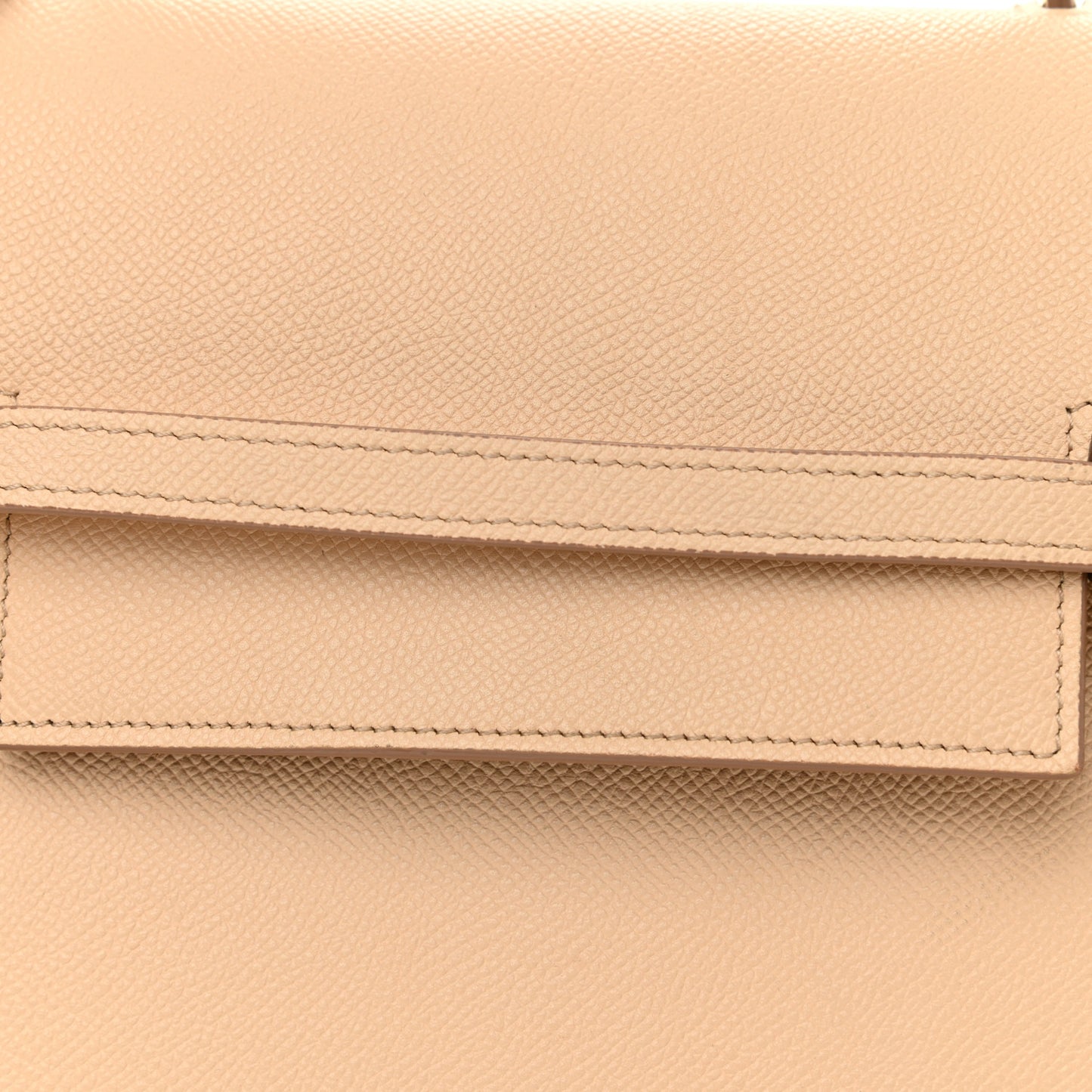 Grained Calfskin Micro Belt Bag Nude
