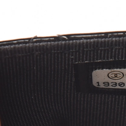 Chanel Patent Quilted Wallet On Chain WOC Black 8 of 14