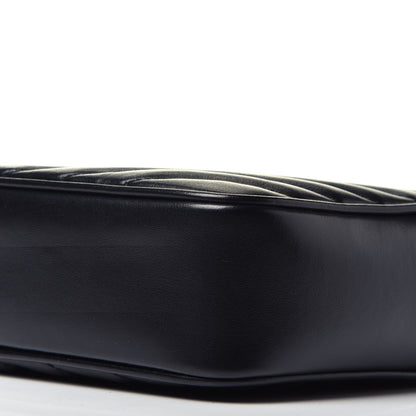 Saint Laurent Calfskin Matelasse Monogram Lou Camera Bag Black 9 of 9