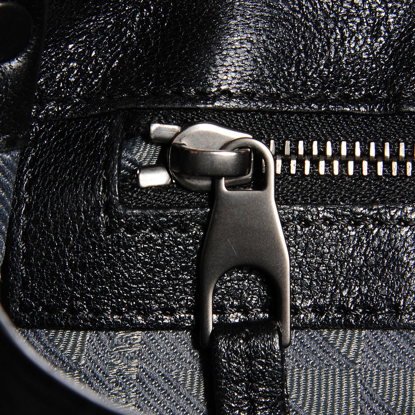 Leather PS1 Pouch Messenger Bag Black