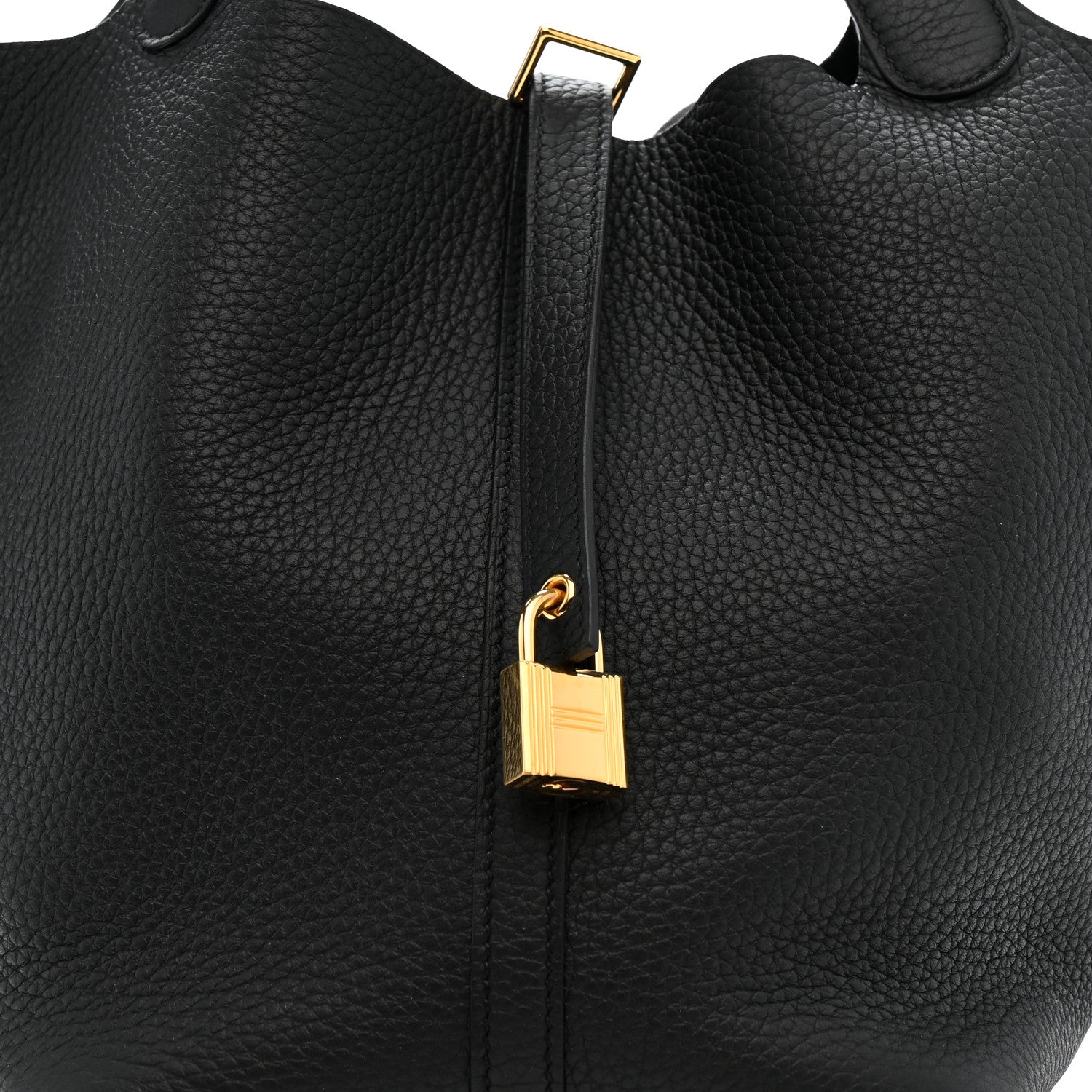 Hermes Taurillon Clemence Picotin Lock 22 MM Black 8 of 10
