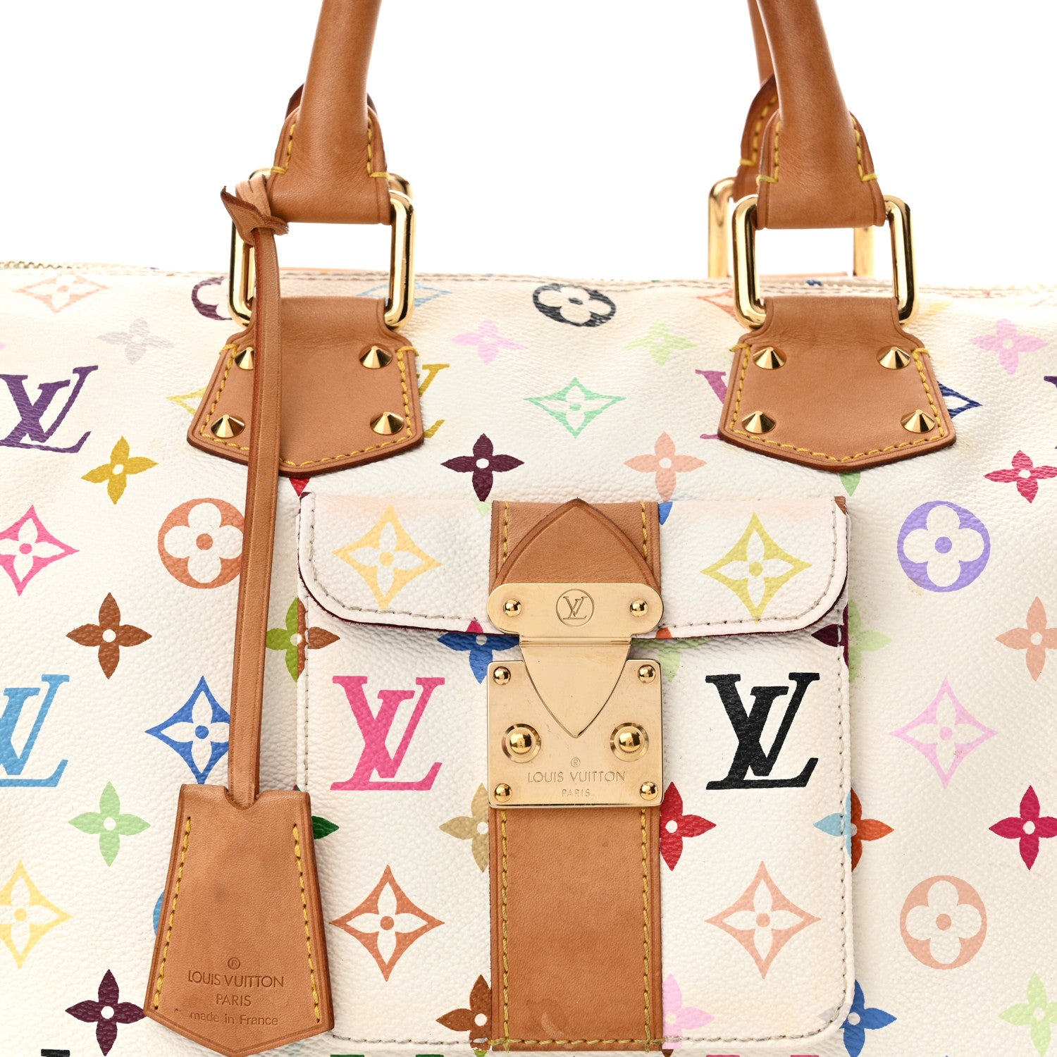 Louis Vuitton Monogram Multicolor Speedy 30 White 7 of 16