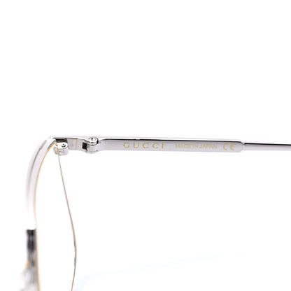 Gucci Metal Aviator Sunglasses GG0365S Silver Gold 6 of 8