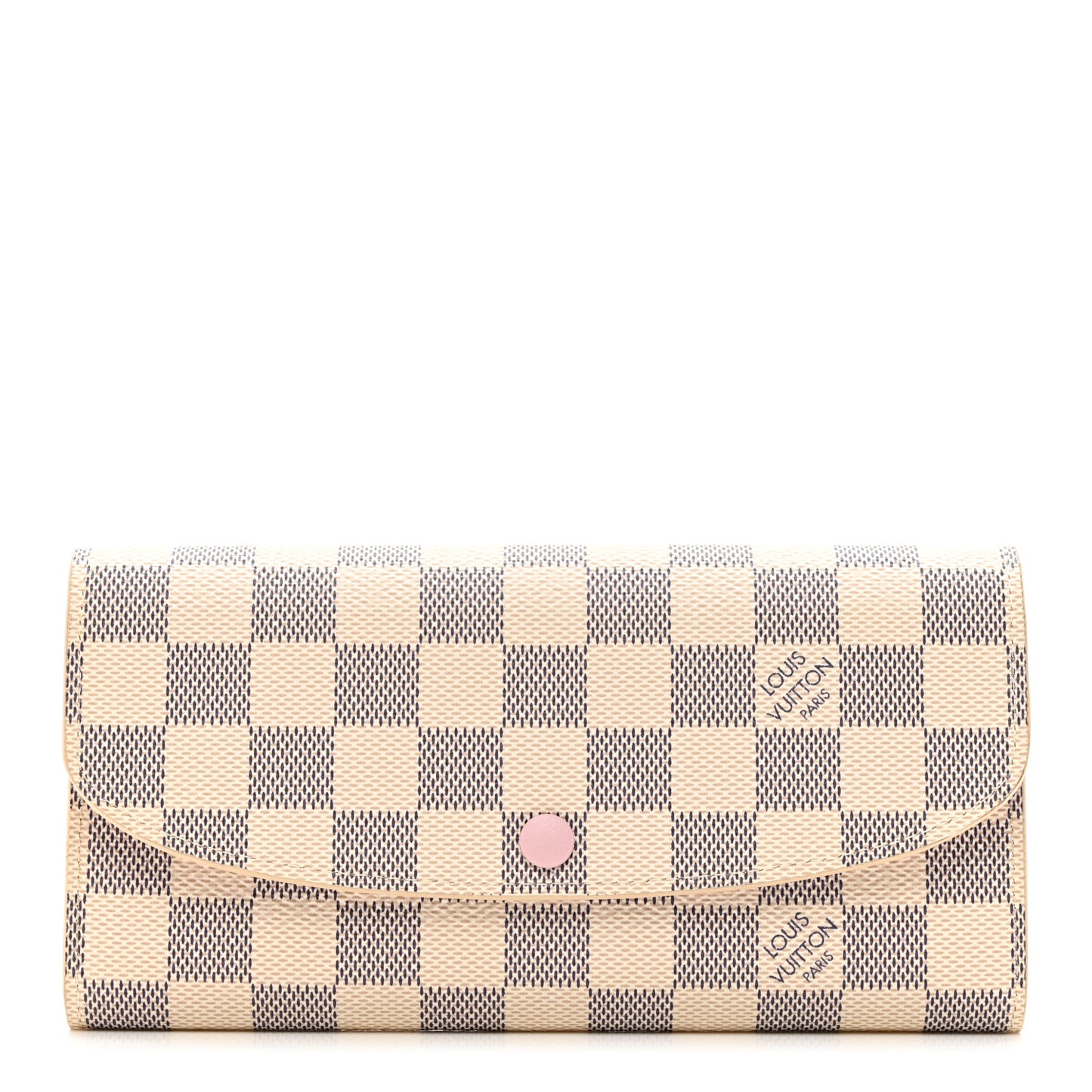 Damier Azur Emilie Wallet Rose Ballerine