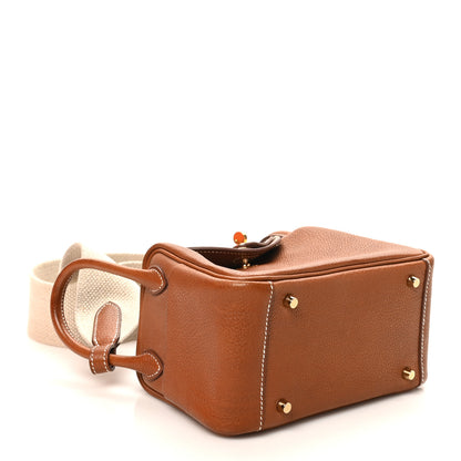 Hermes Barenia Faubourg Mini Lindy 20 Fauve Ficelle 4 of 11