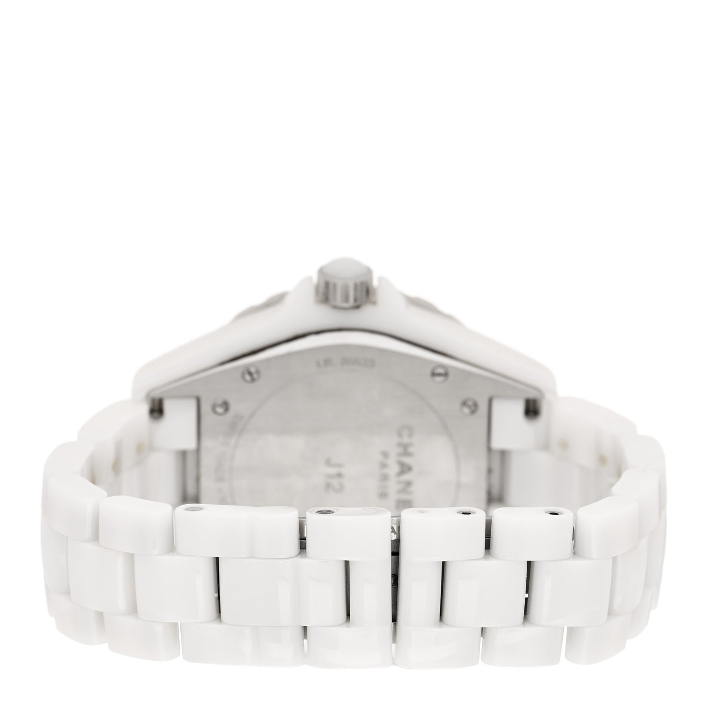 Stainless Steel Ceramic Diamond Pave Bezel 42mm J12 Automatic Watch White