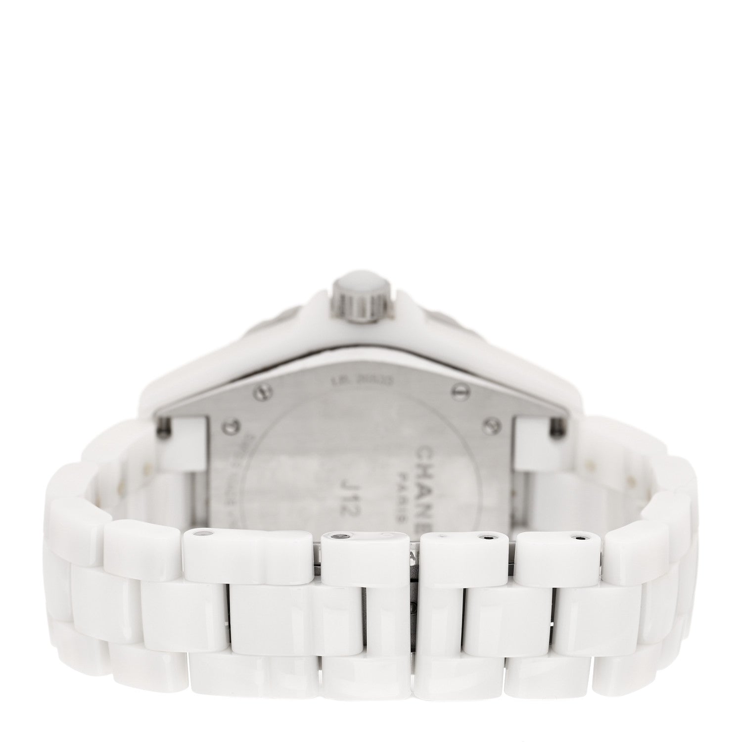 Chanel Stainless Steel Ceramic Diamond Pave Bezel 42mm J12 Automatic Watch White 3 of 4