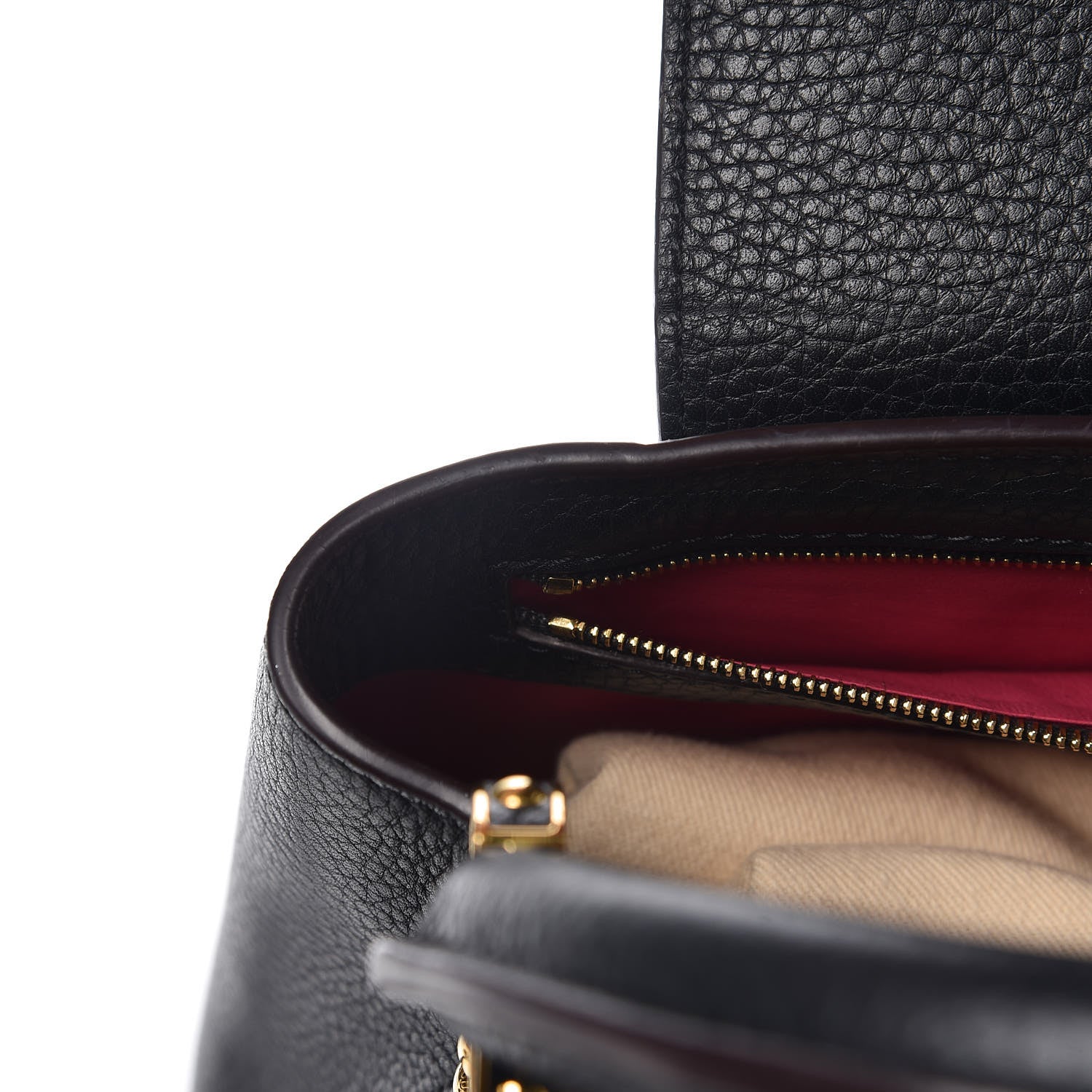 Louis Vuitton Taurillon Capucines BB Black 13 of 13