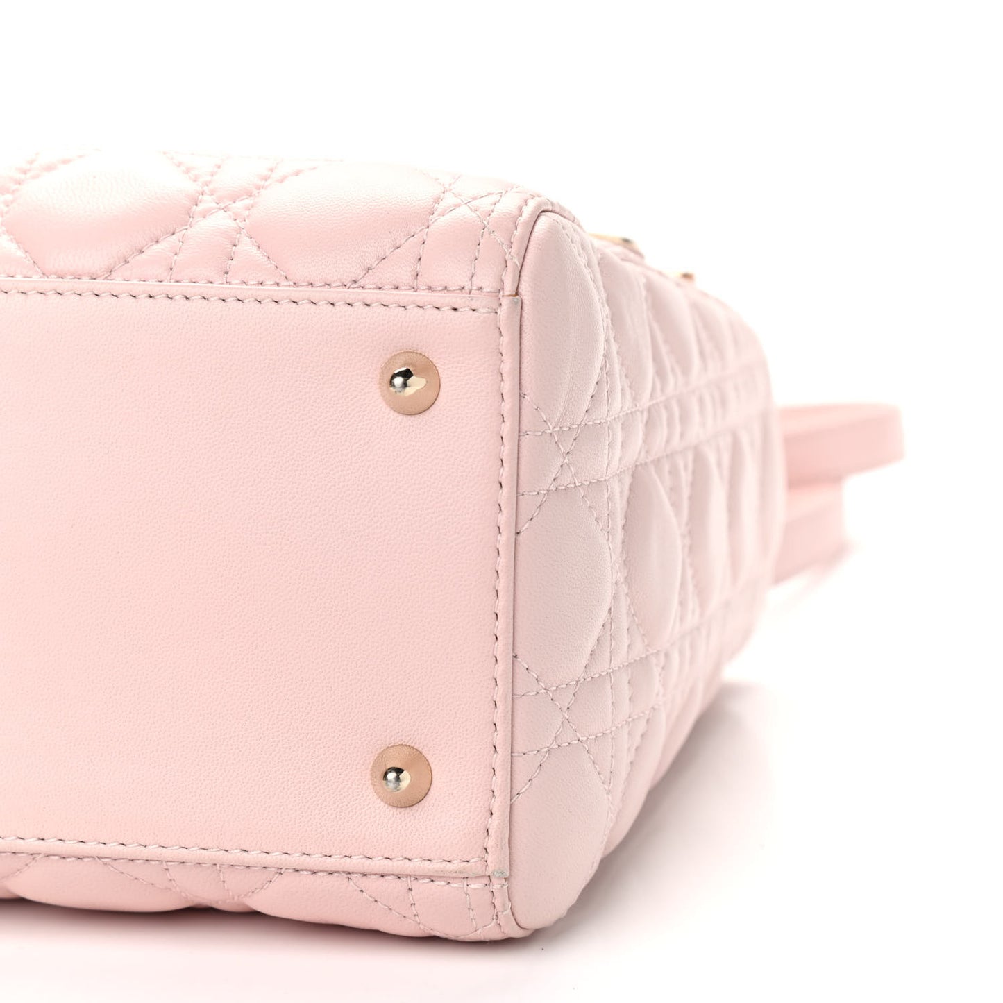 Lambskin Cannage Medium Lady Dior Light Pink