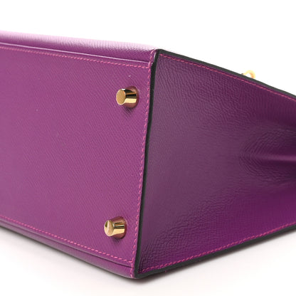 Hermes Epsom Horseshoe Kelly Sellier 28 Anemone Rose Poupre 10 of 11