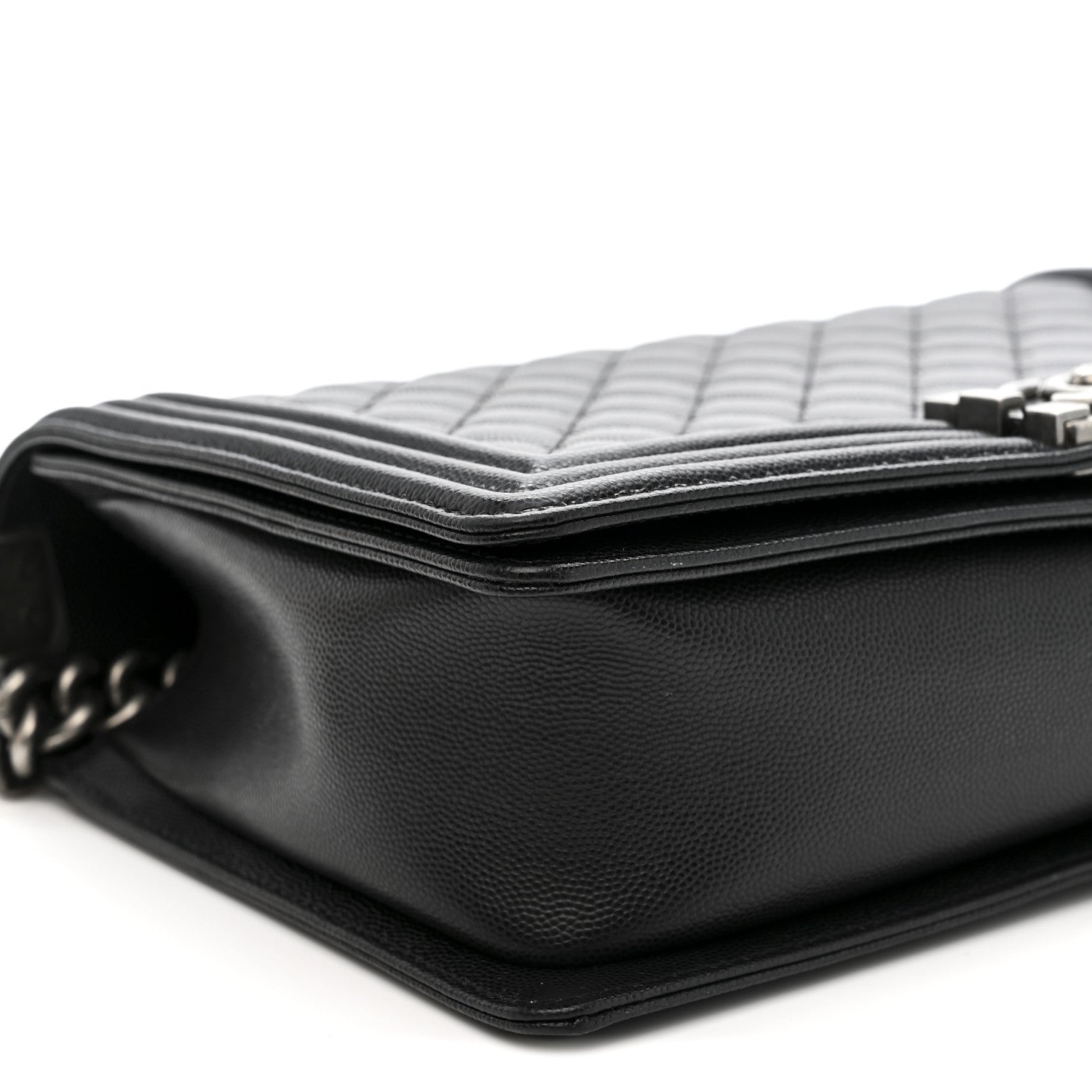 Chanel Caviar Quilted New Medium Boy Flap Black 9 of 12