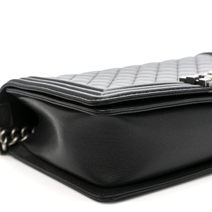Chanel Caviar Quilted New Medium Boy Flap Black 9 of 12