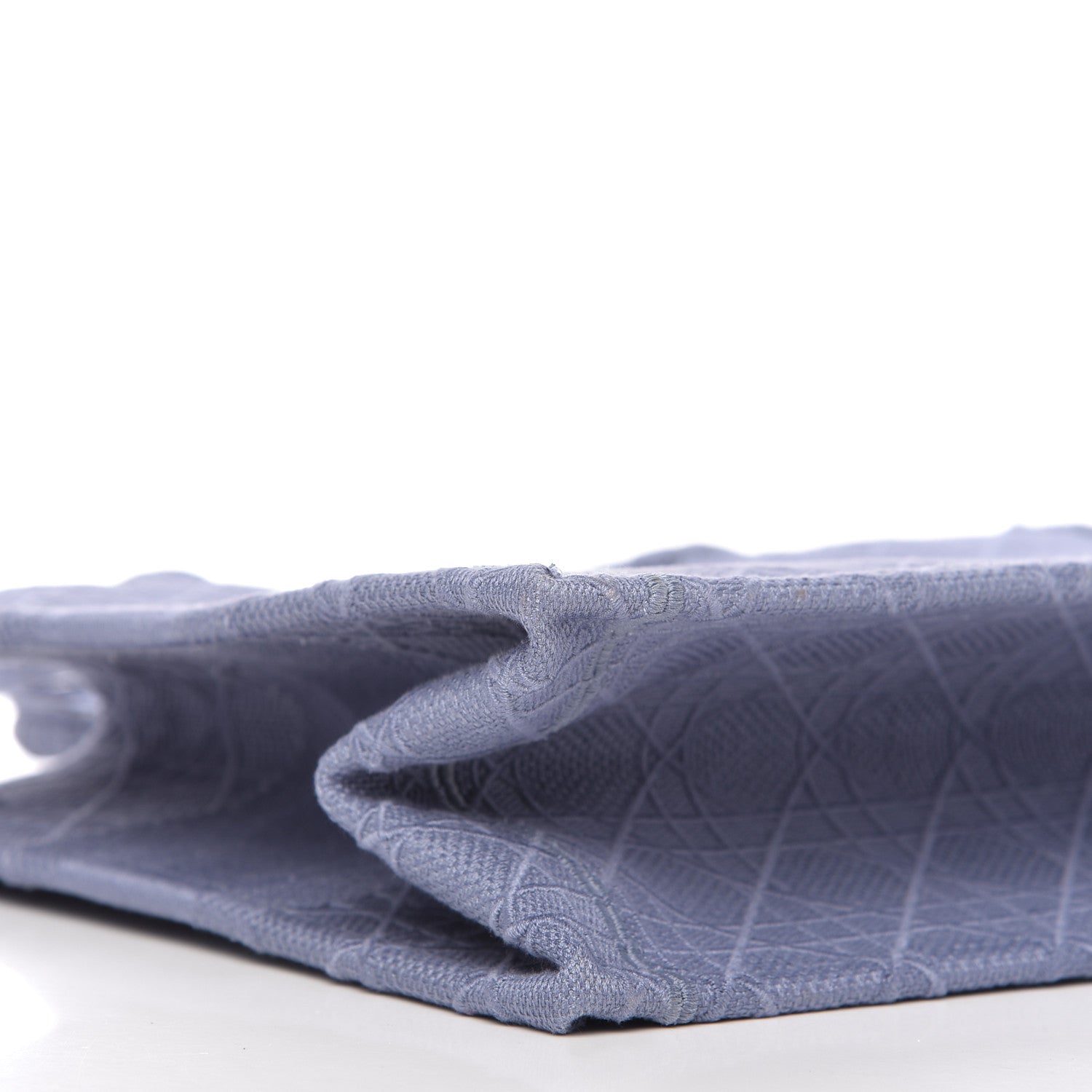 Christian Dior Embroidered Cannage Medium Book Tote Denim Blue 6 of 10