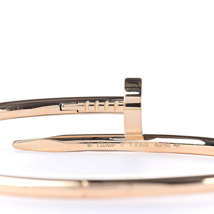 Cartier 18K Yellow Gold Juste Un Clou Bracelet 17 4 of 5