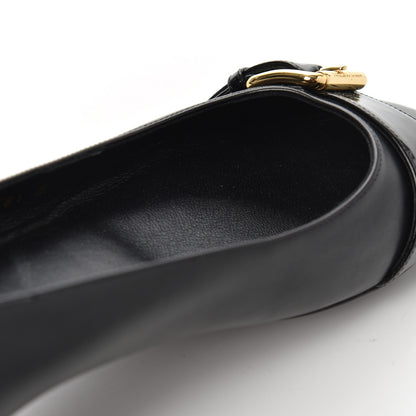 Louis Vuitton Calfskin Buckle Ballerina Flats 38.5 Black 15 of 15