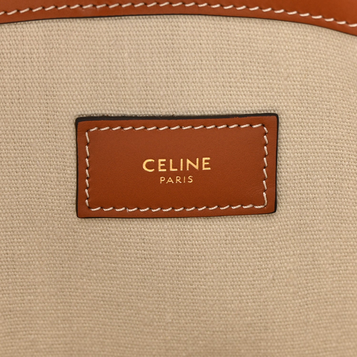 Celine Triomphe Canvas Calfskin Museum Bag White 7 of 12
