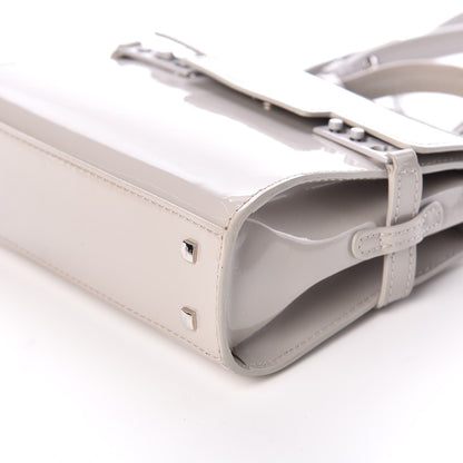 Delvaux Patent Calfskin Micro Tempete Satchel Gray 6 of 11