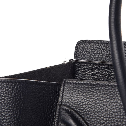 Celine Drummed Calfskin Micro Luggage Black 17 of 31
