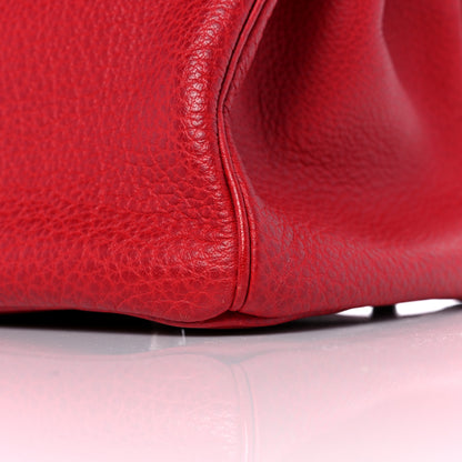 Hermes Buffle Skipper Birkin 35 Rouge Vif 35 of 43