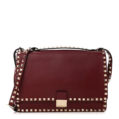 Valentino Garavani Calfskin Rockstud Top Handle Crossbody Rubin 1 of 14