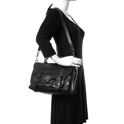 Proenza Schouler Lambskin Medium PS1 Satchel Black 2 of 15