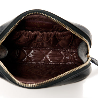 Chanel Caviar Quilted Small Curvy Pouch Cosmetic Case Black 10 of 16