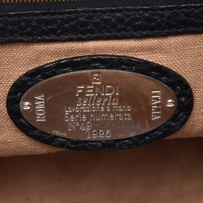 Fendi Calfskin Romano Selleria Adele 1328 Bag Black 6 of 12