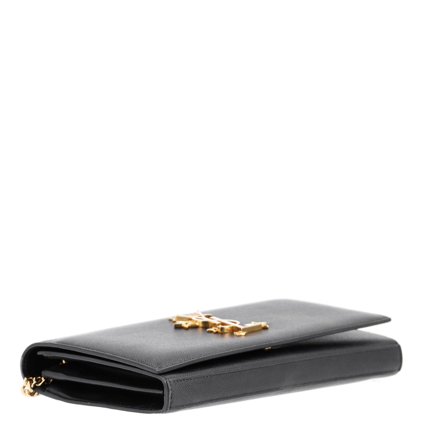 Grain De Poudre Star Studded Monogram Wallet on Chain Black