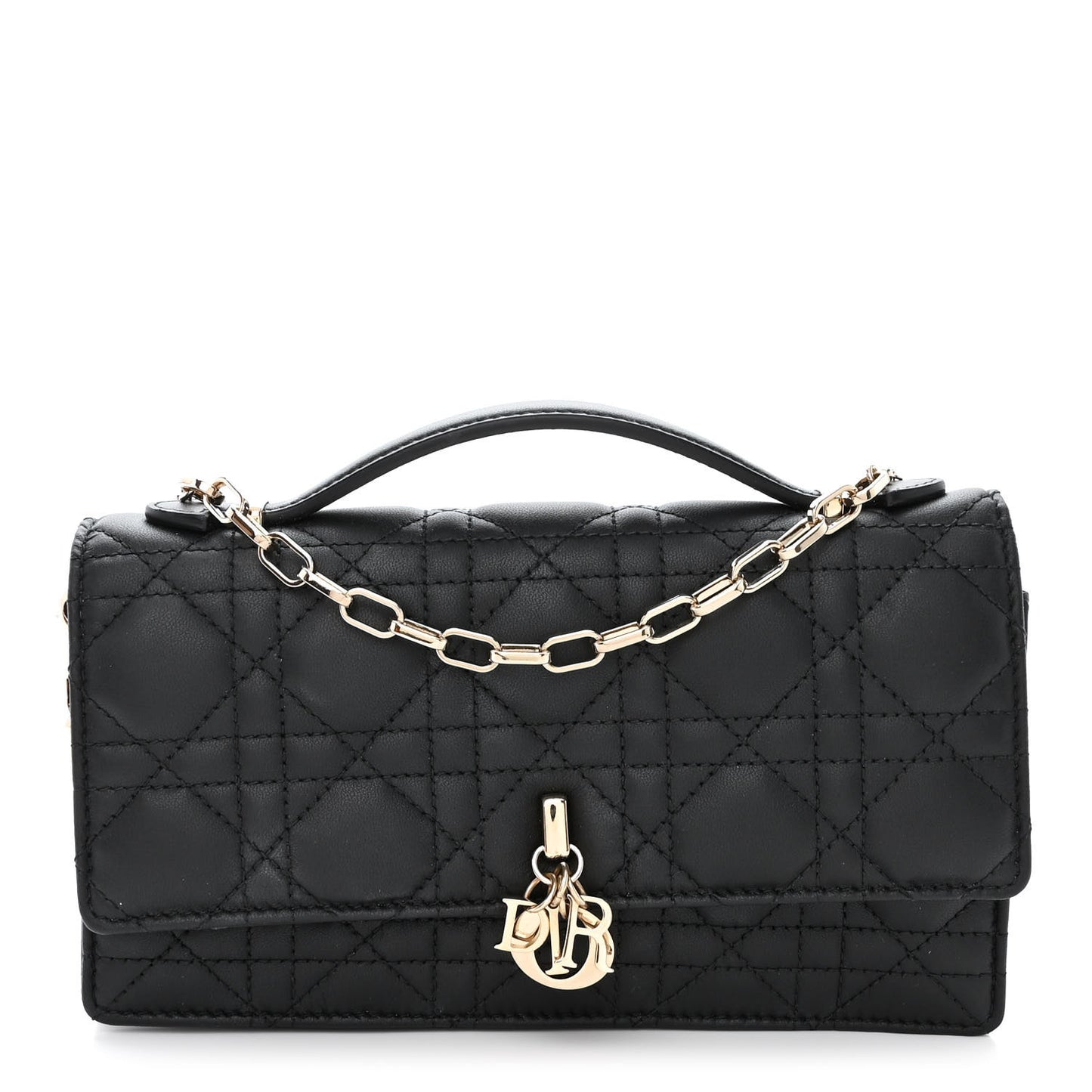 Lambskin Cannage Mini My Dior Bag Black