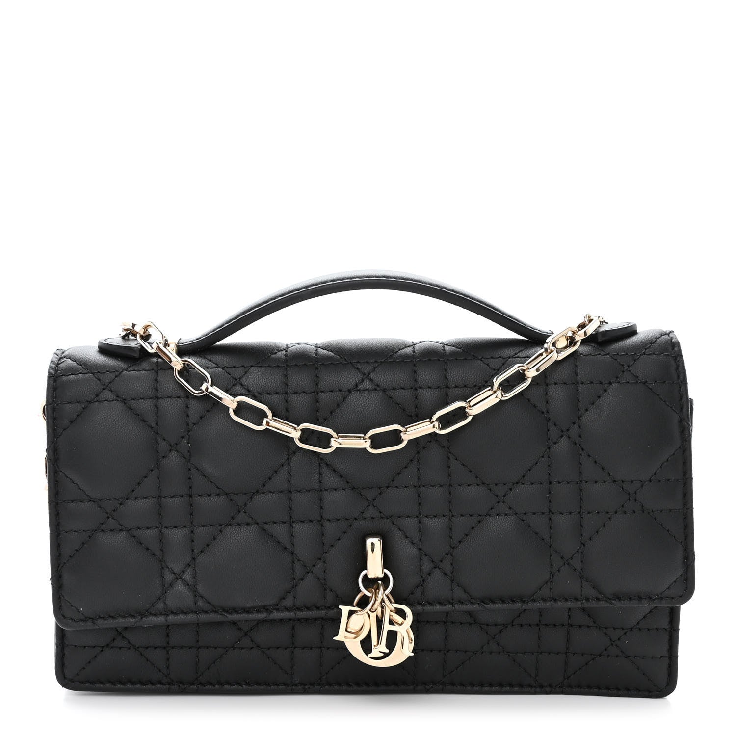 Christian Dior Lambskin Cannage Mini My Dior Bag Black 1 of 10