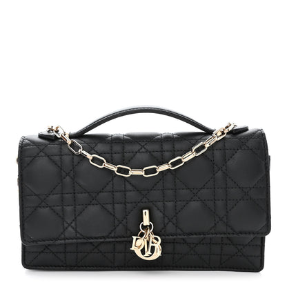 Christian Dior Lambskin Cannage Mini My Dior Bag Black 1 of 10
