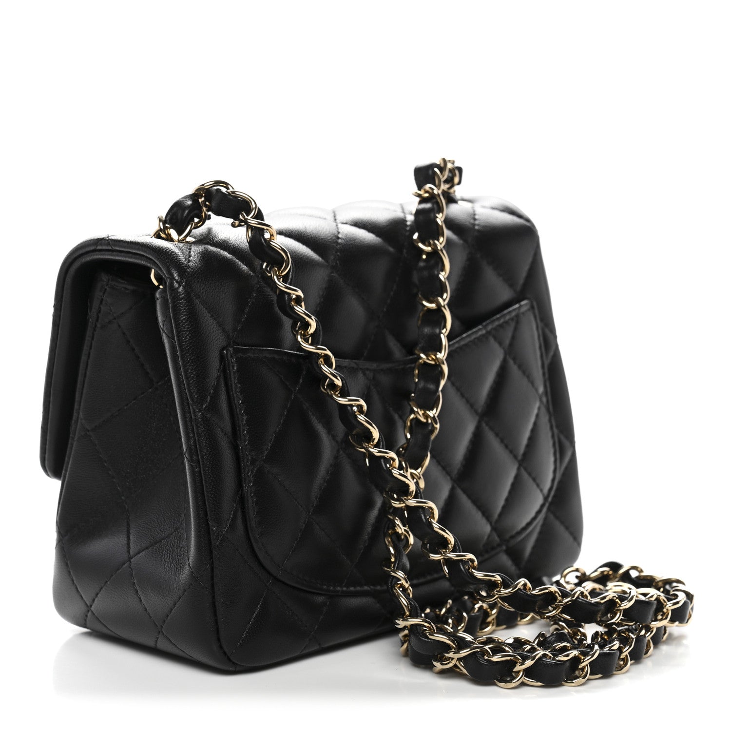Chanel Lambskin Quilted Mini Square Flap Black 3 of 11