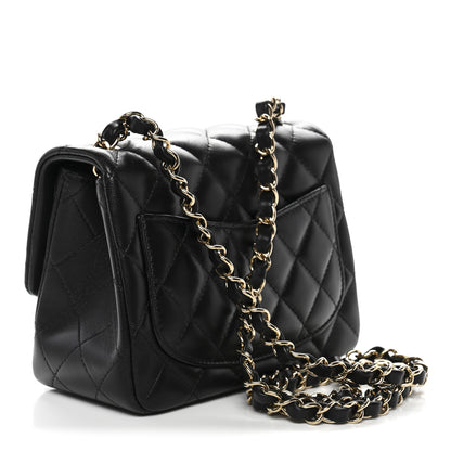 Chanel Lambskin Quilted Mini Square Flap Black 3 of 11