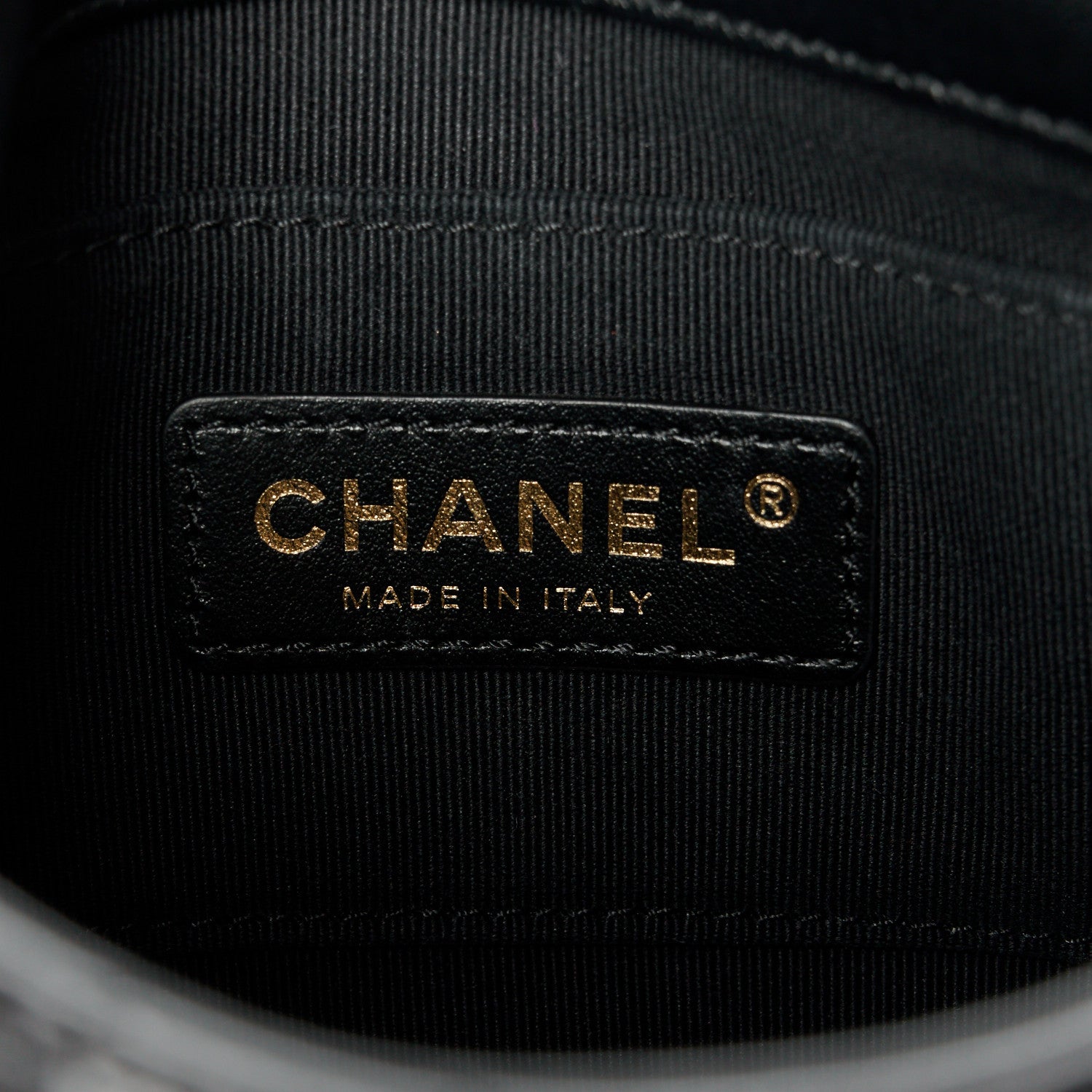 Chanel Lambskin Quilted Mini Lacquered Chain Flap Black 6 of 10