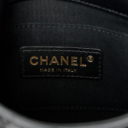 Chanel Lambskin Quilted Mini Lacquered Chain Flap Black 6 of 10