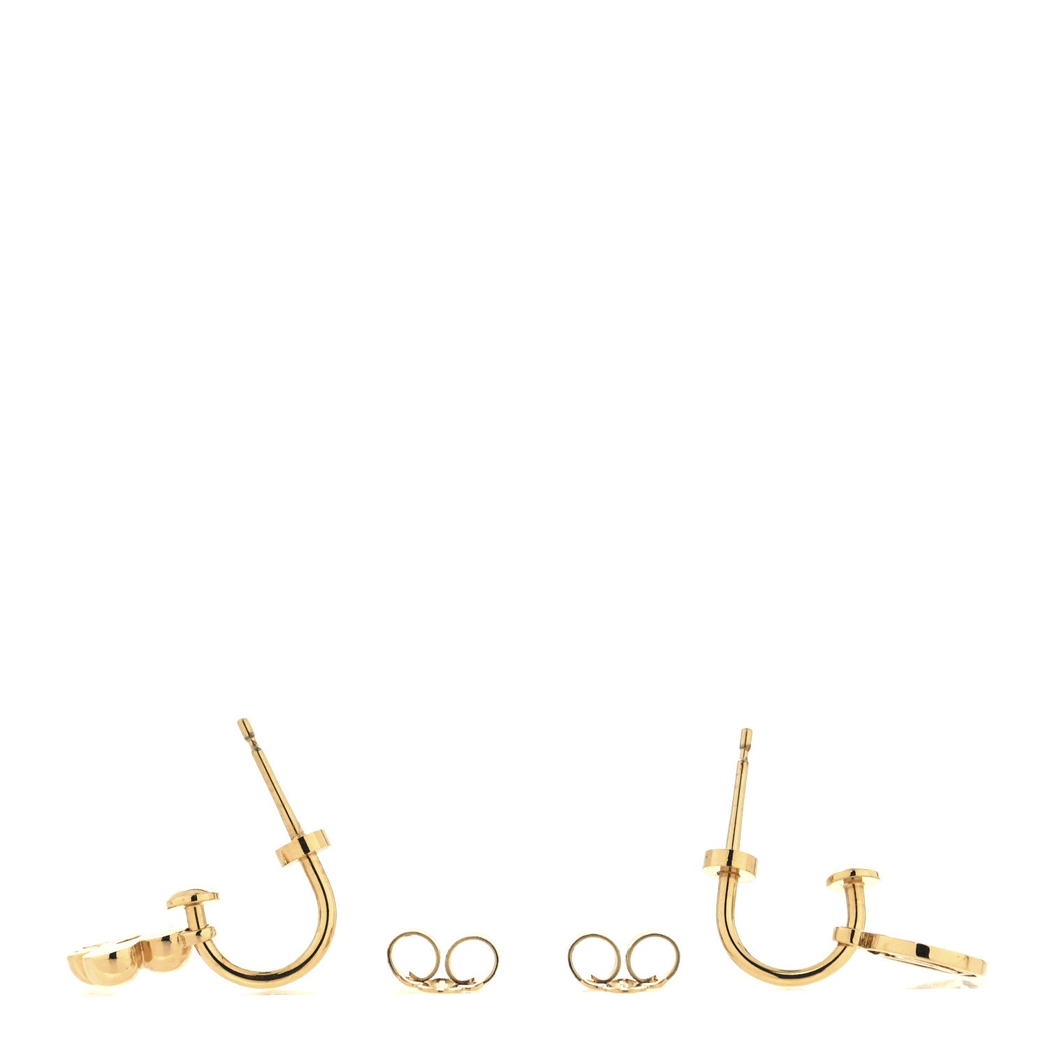Louis Vuitton Brass Blooming Earrings Gold 3 of 5