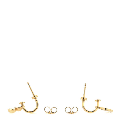 Louis Vuitton Brass Blooming Earrings Gold 3 of 5