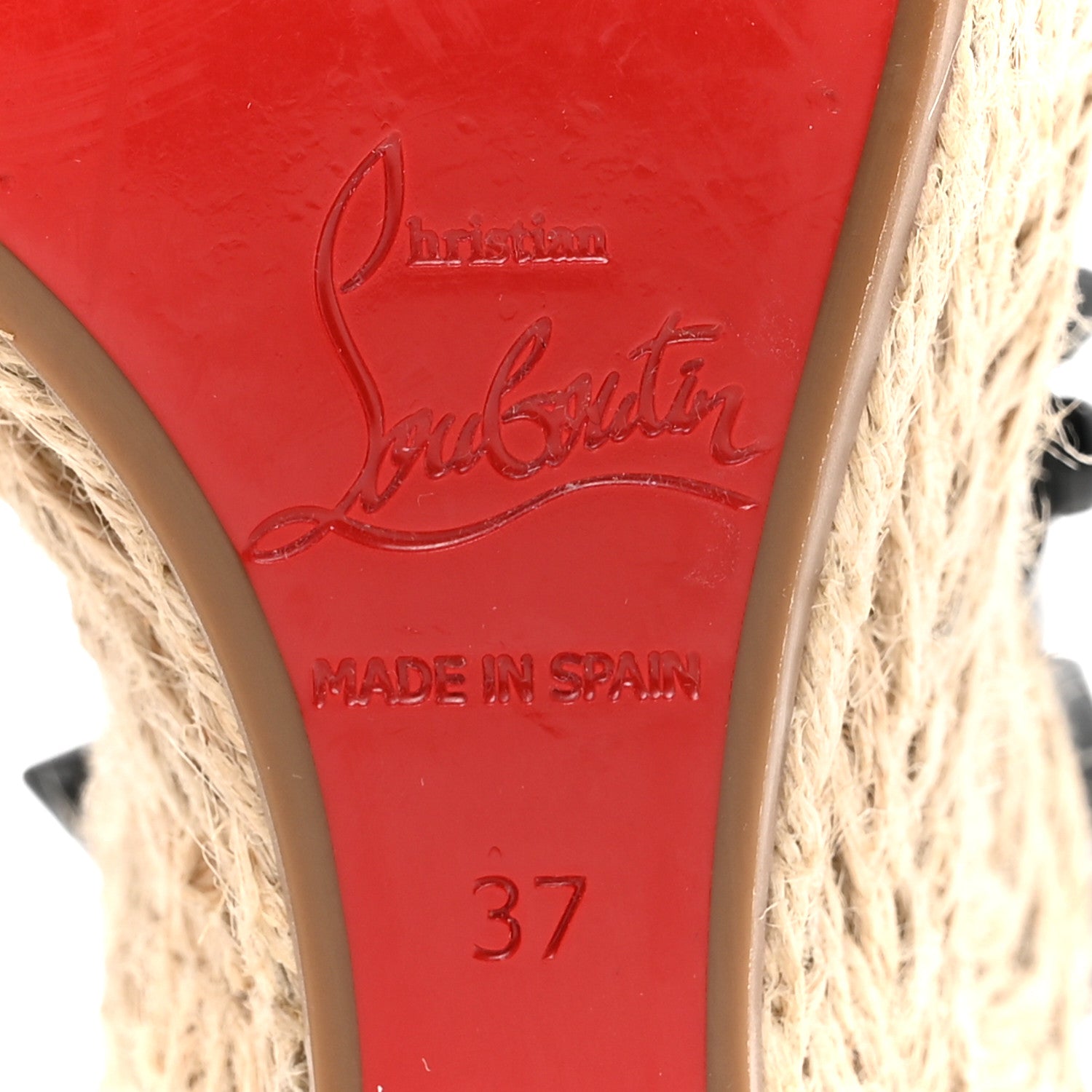 Christian Louboutin Patent Mafaldina 120 Wedge Sandals 37 Black 8 of 10