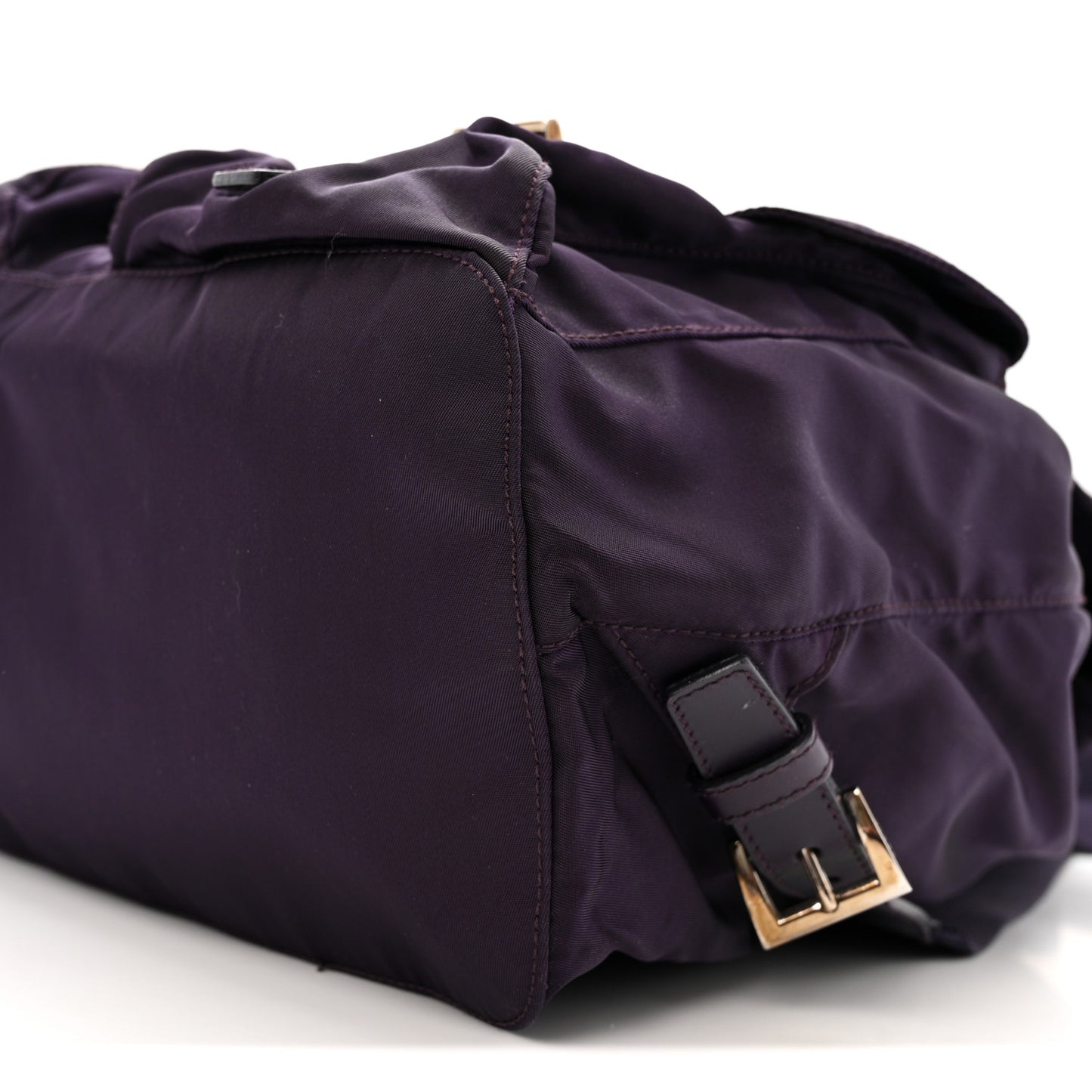 Tessuto Nylon Saffiano Medium Backpack Purple