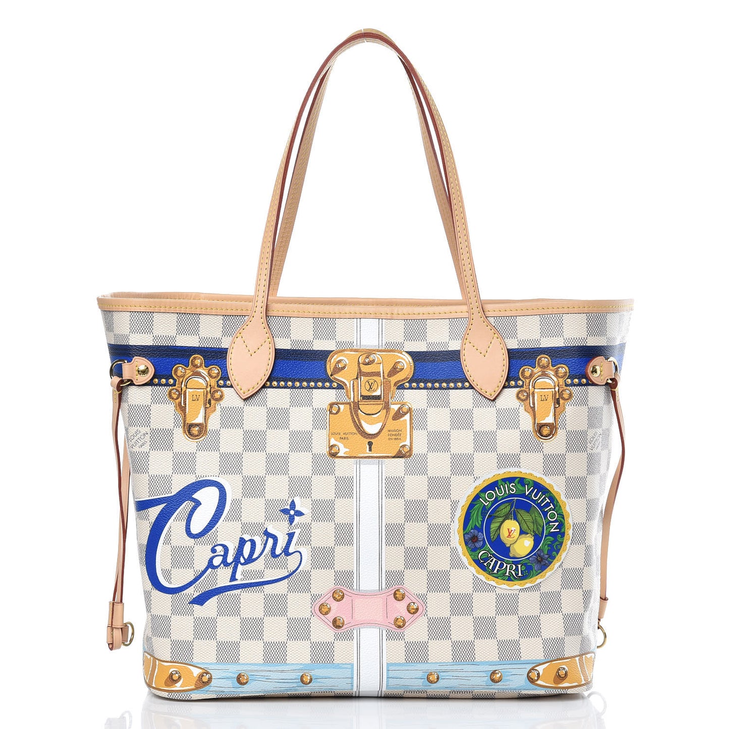 Damier Azur Summer Trunks Capri Neverfull MM