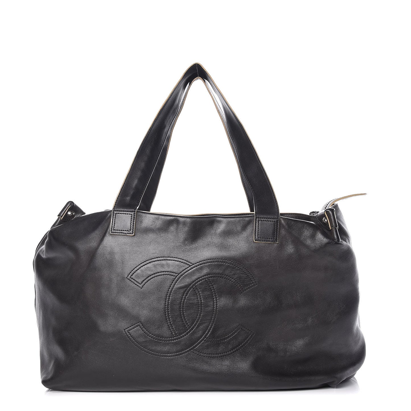 Calfskin CC Duffel Bag Black